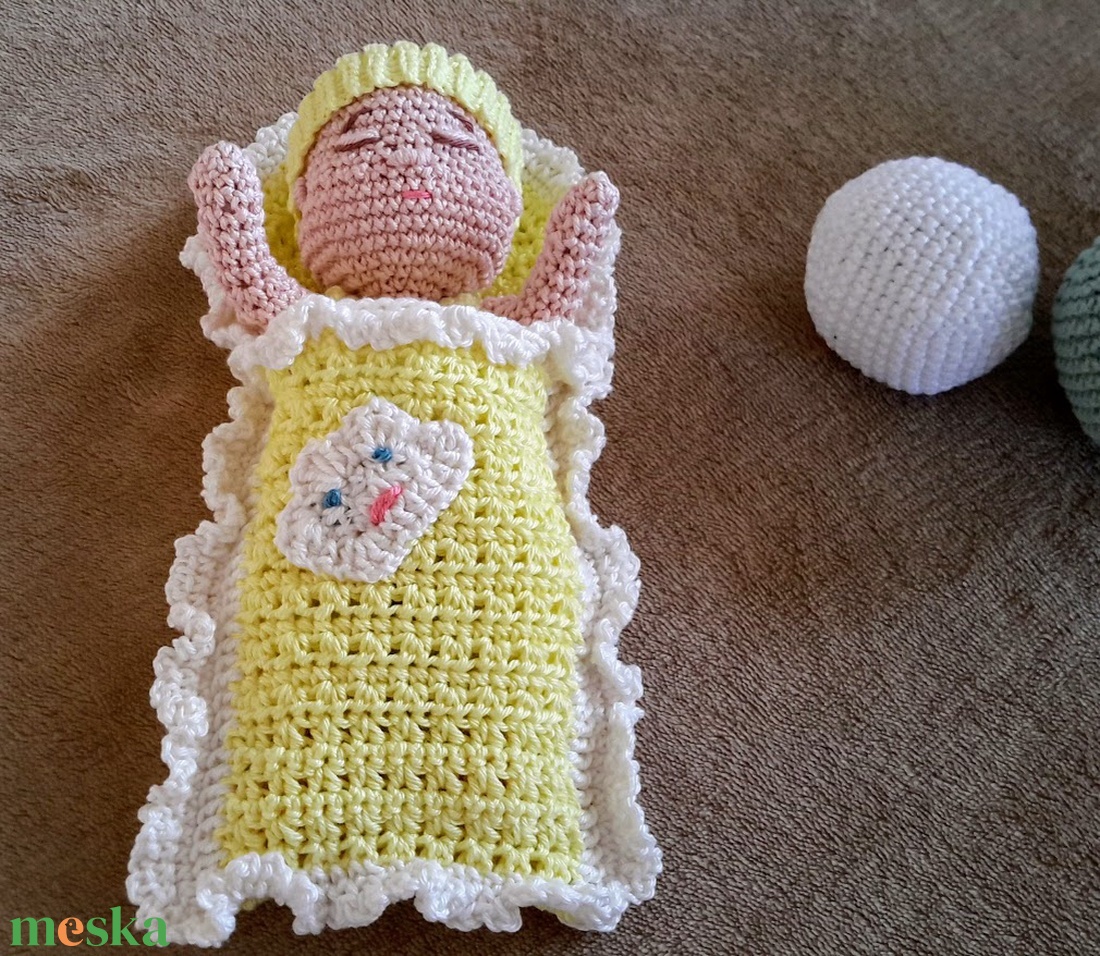 Pólyás baba - amigurumi játék - játék & sport - baba & babaház - baba - Meska.hu Pólyás baba - amigurumi játék - játék & sport - baba & babaház - baba - Meska.hu