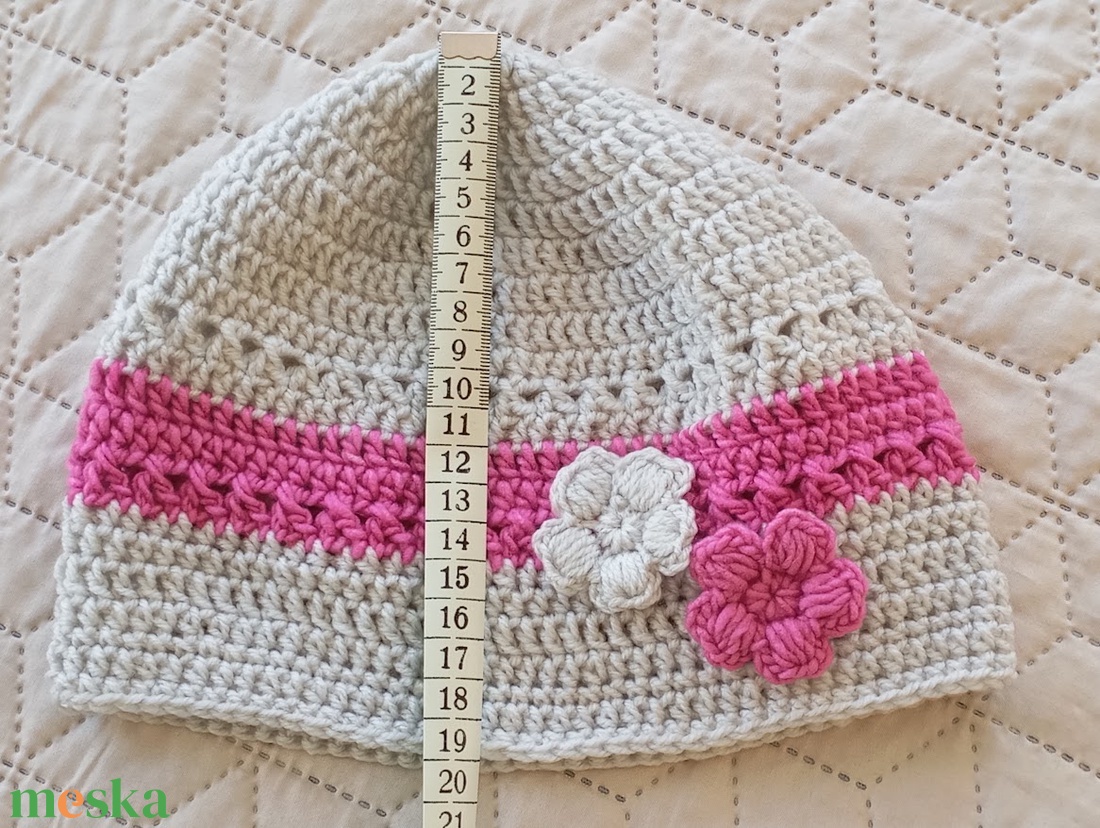 Szürke-pink sapka - ruha & divat - sál, sapka, kendő - sapka - Meska.hu Szürke-pink sapka - ruha & divat - sál, sapka, kendő - sapka - Meska.hu