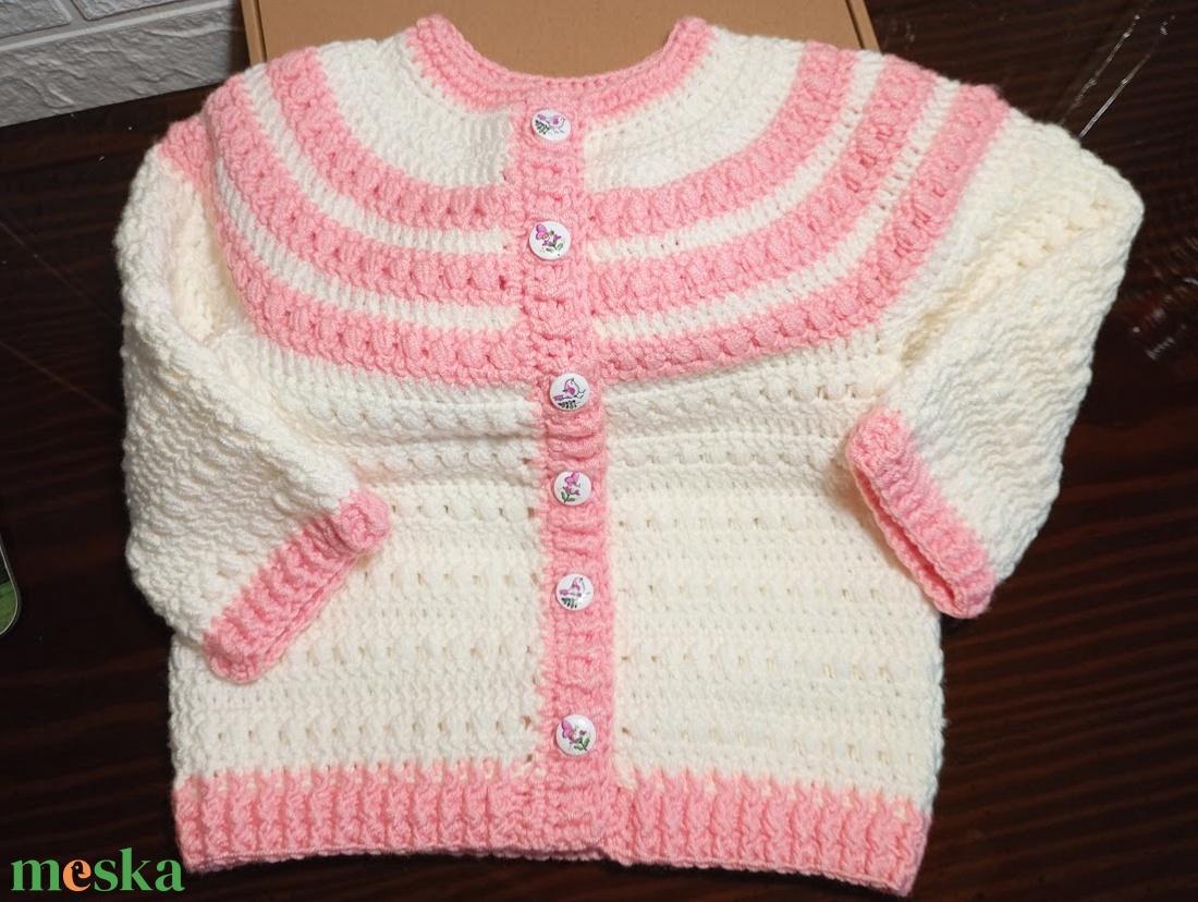 Baba kardigán 12-18 hónapos babának - ruha & divat - babaruha & gyerekruha - gyerek kabát, dzseki - Meska.hu