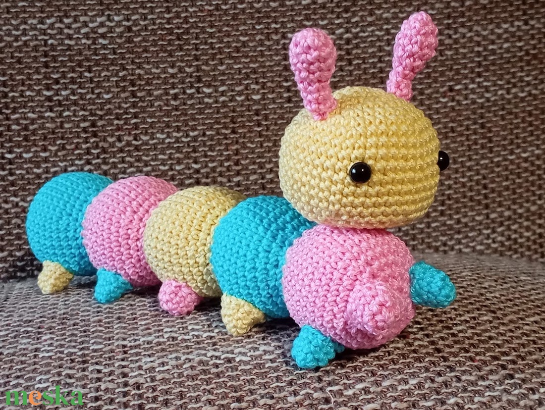 Százlábú - babacsörgő - játék & sport - baba & babaház - baba - Meska.hu