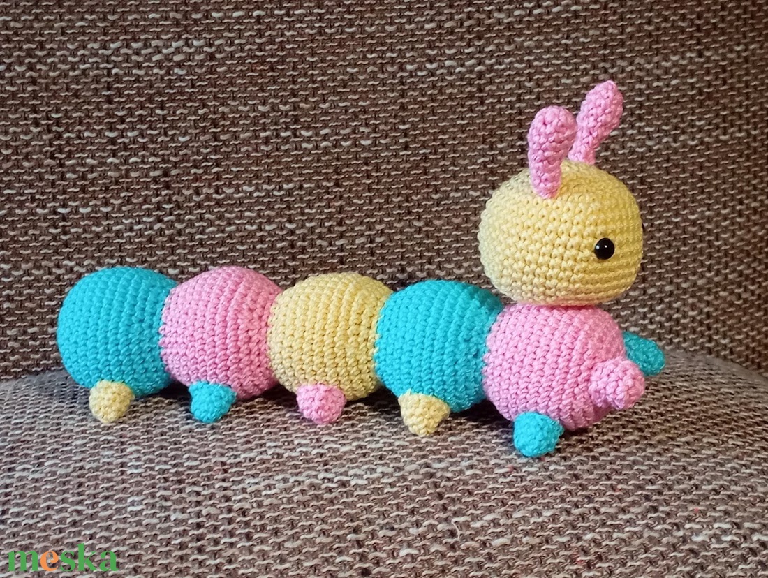 Százlábú - babacsörgő - játék & sport - baba & babaház - baba - Meska.hu