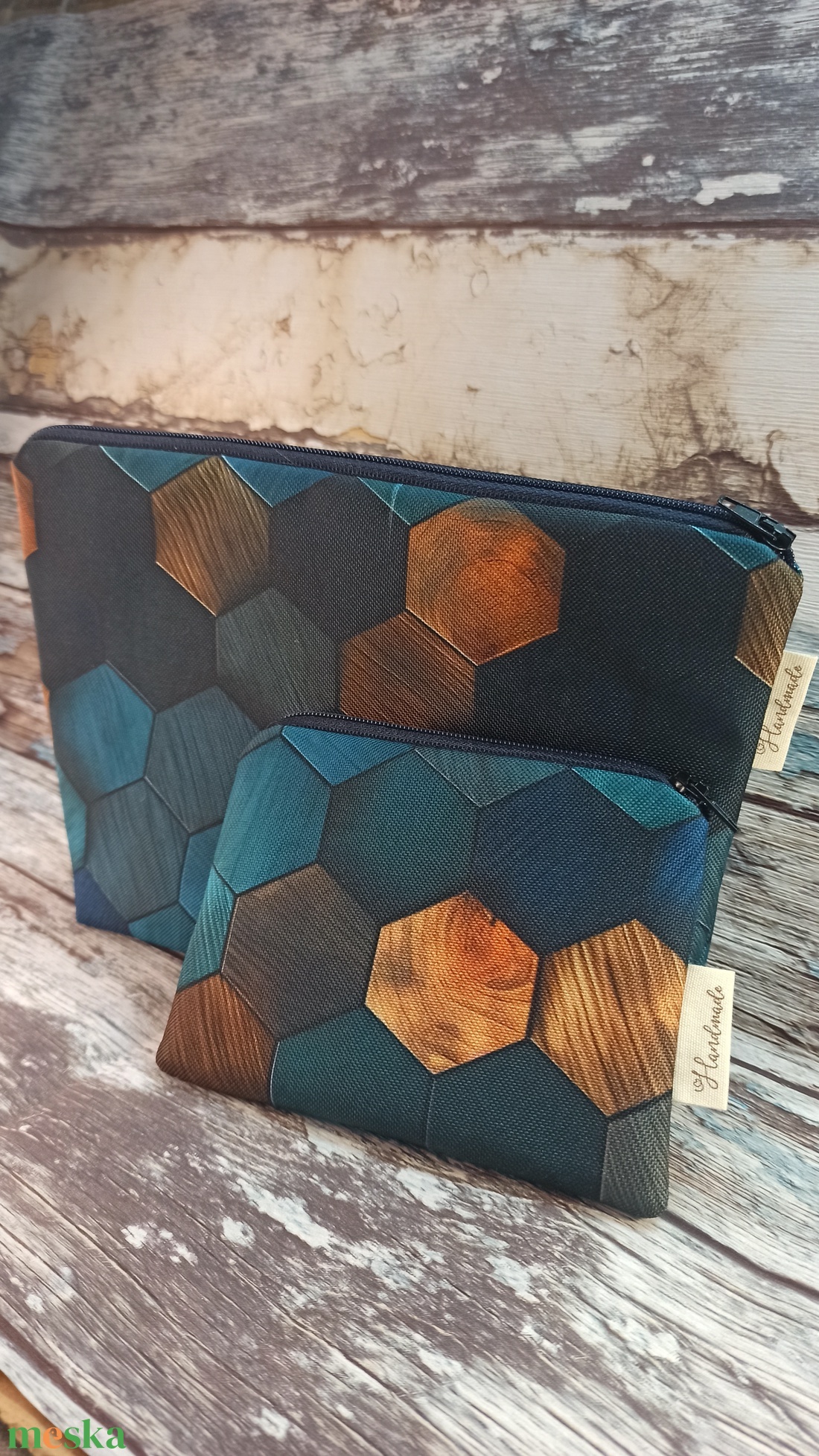 Mozaik mintás neszeszer szett  - szépségápolás - arcápolás - smink kellék - Meska.hu