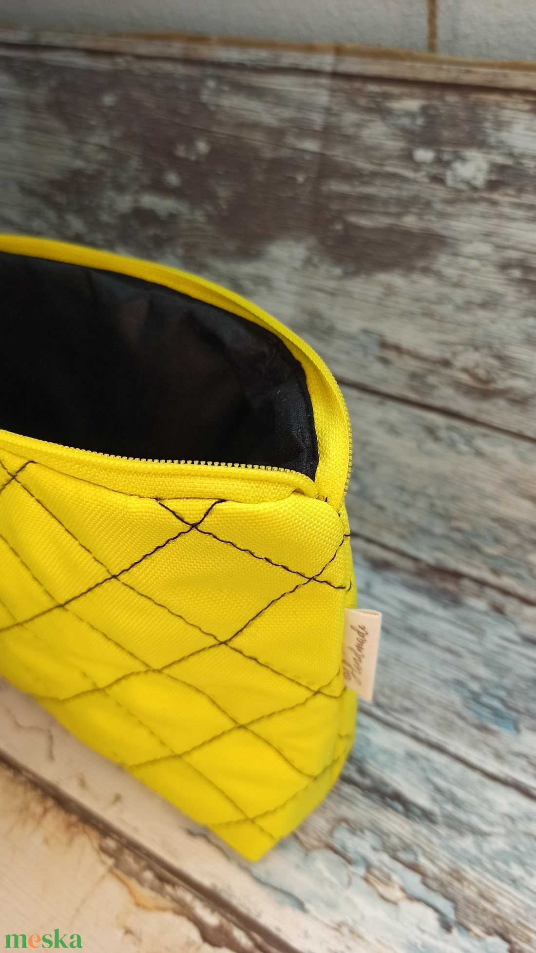 Citrom sárga neszeszer szett  - szépségápolás - arcápolás - smink kellék - Meska.hu