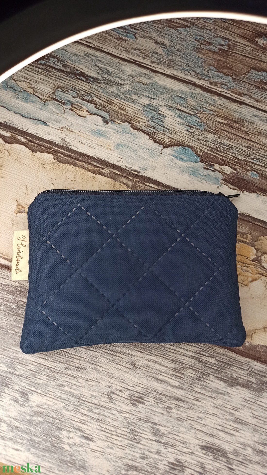 Pihe puha sötétkék neszeszer szett  - szépségápolás - arcápolás - smink kellék - Meska.hu