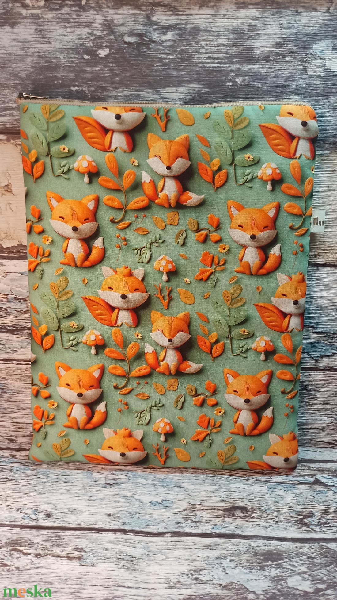 Cuki rókás könyv tok tablet tok ebook tok  - táska & tok - ebook & tablet tok - Meska.hu