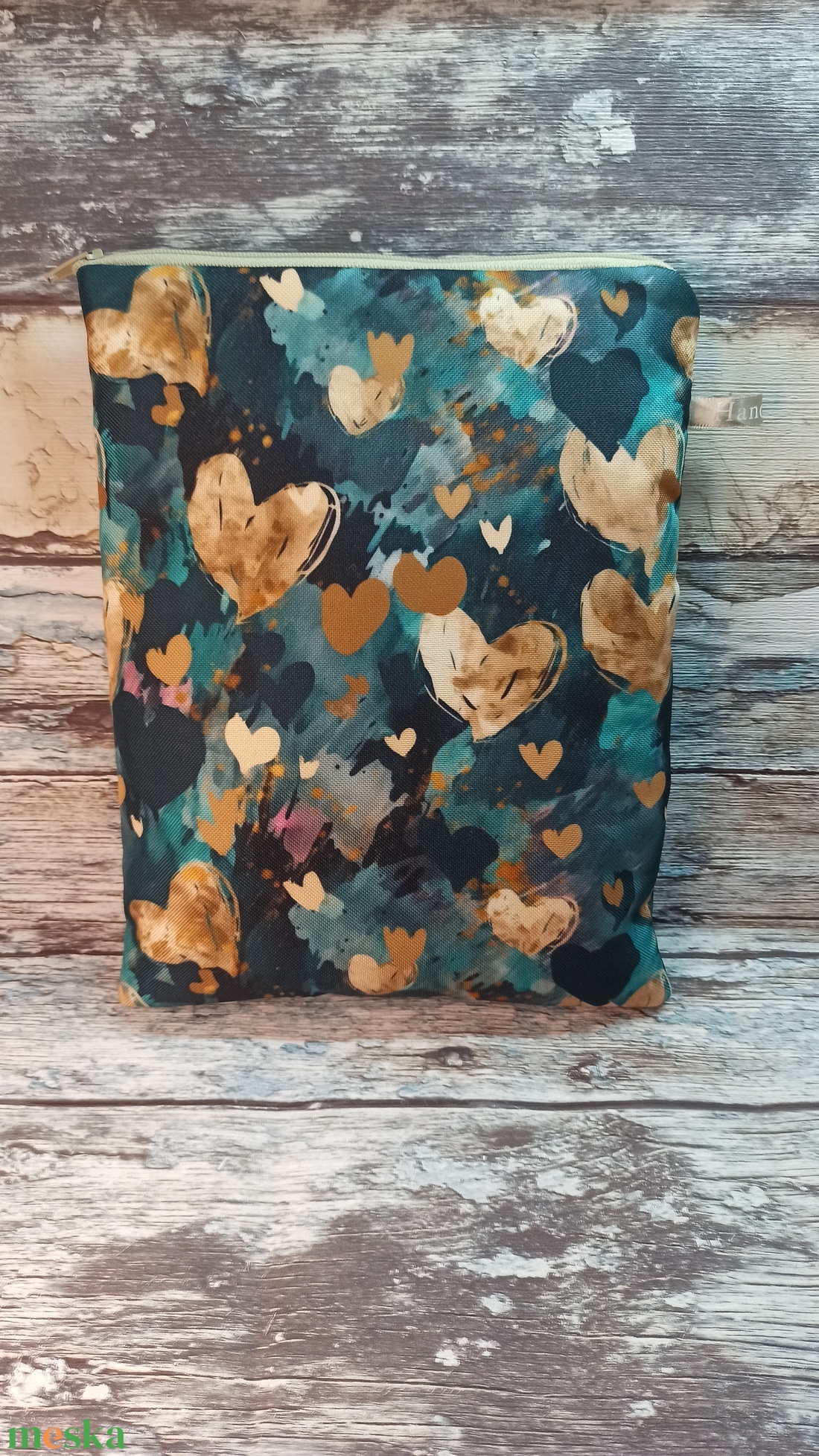 Szívecske mintás könyv tok tablet tok ebook tok  - táska & tok - ebook & tablet tok - Meska.hu