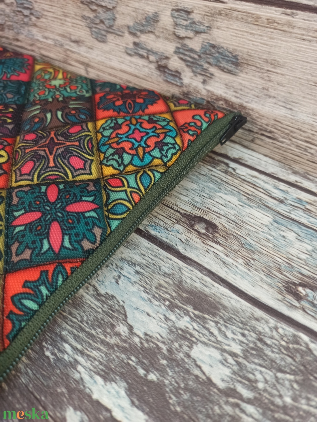 Mozaik mintás könyv tok tablet tok ebook tok zöld  - könyv & zene - könyvtok - Meska.hu