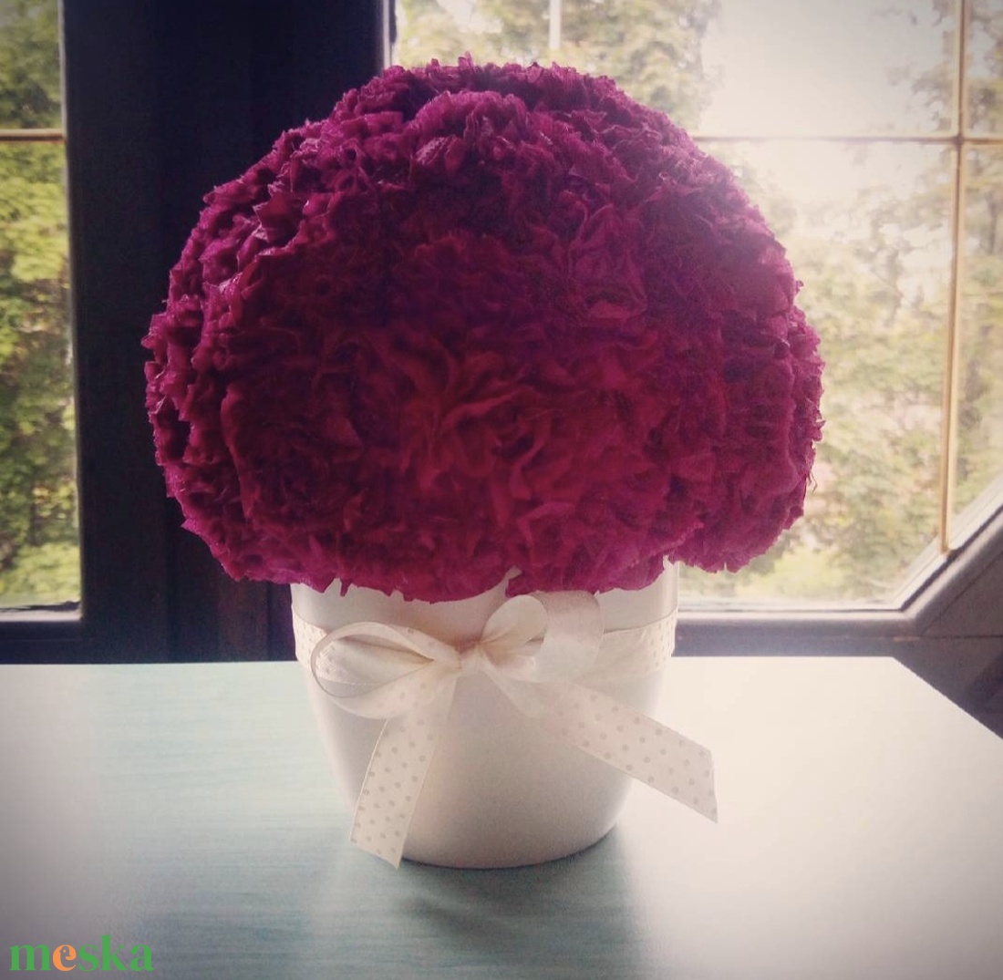 Örökvirág szülinapra, névnapra, ballagásra, anyák napjára - otthon & életmód - virágdekoráció - virágdíszek - asztali virágdísz - Meska.hu