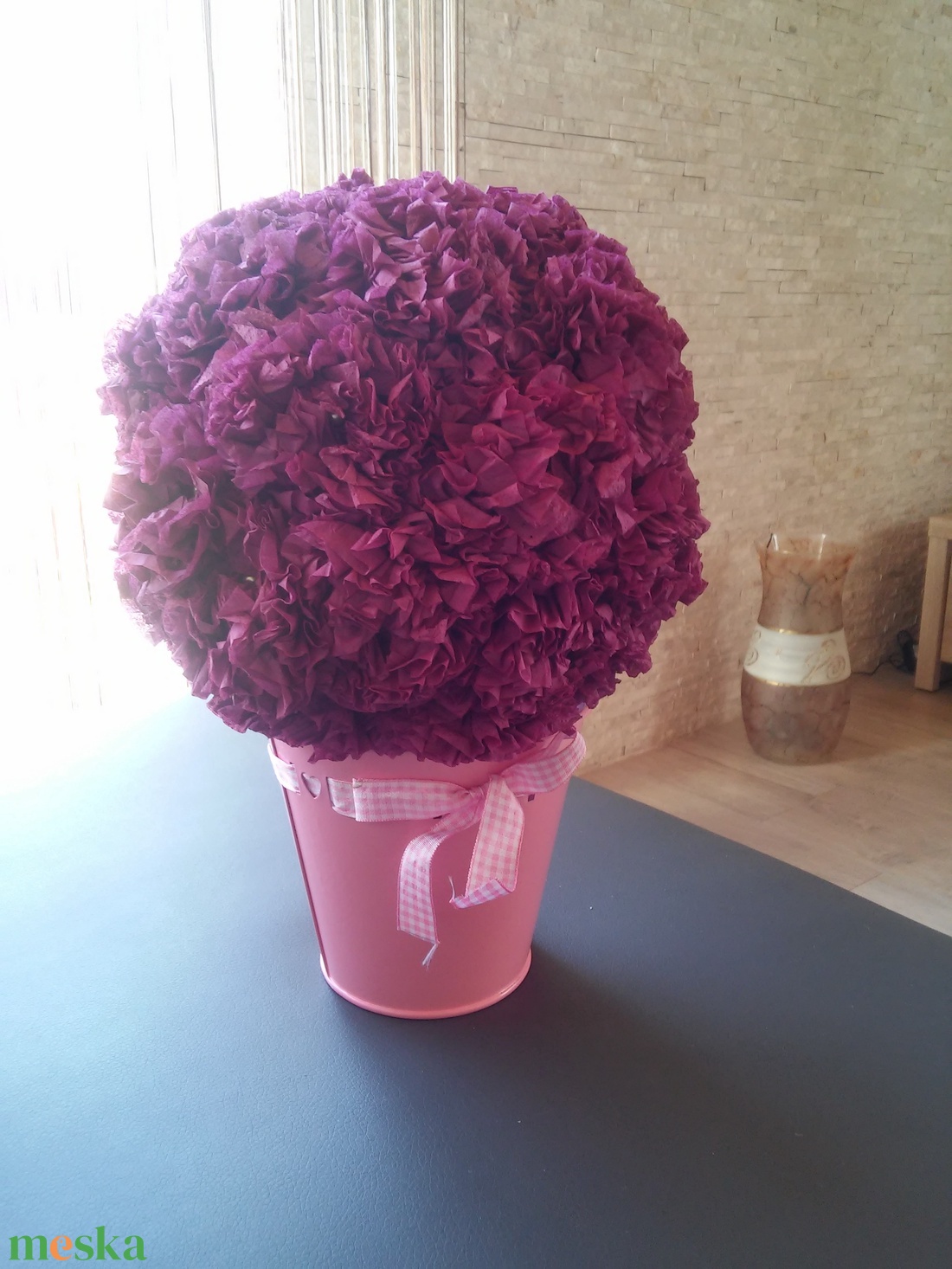 Örökvirág szülinapra, névnapra, ballagásra, anyák napjára - otthon & életmód - virágdekoráció - virágdíszek - asztali virágdísz - Meska.hu