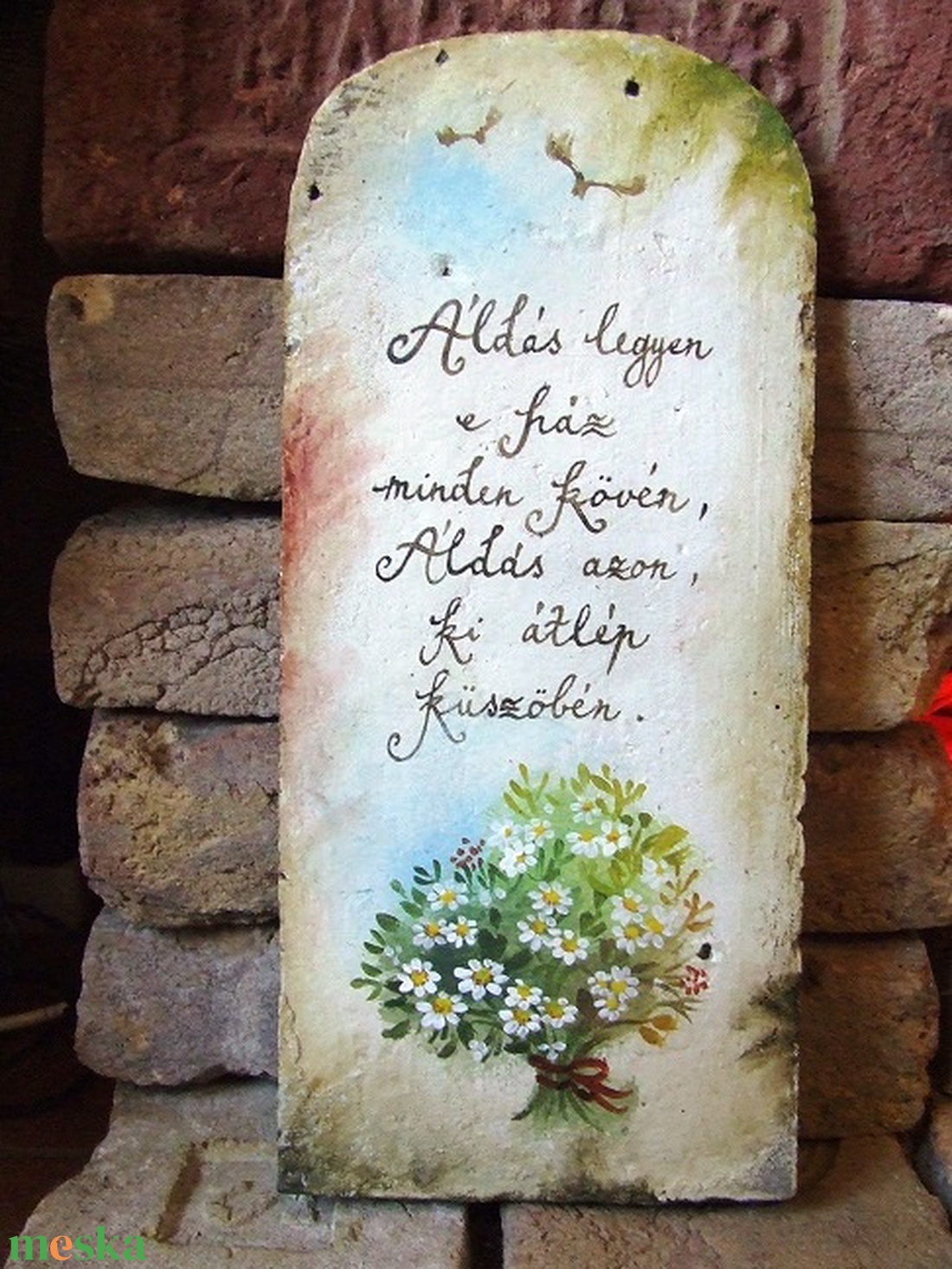Festett Áldás (százszorszép) - otthon & életmód - vallás - házi áldás - Meska.hu Festett Áldás (százszorszép) - otthon & életmód - vallás - házi áldás - Meska.hu