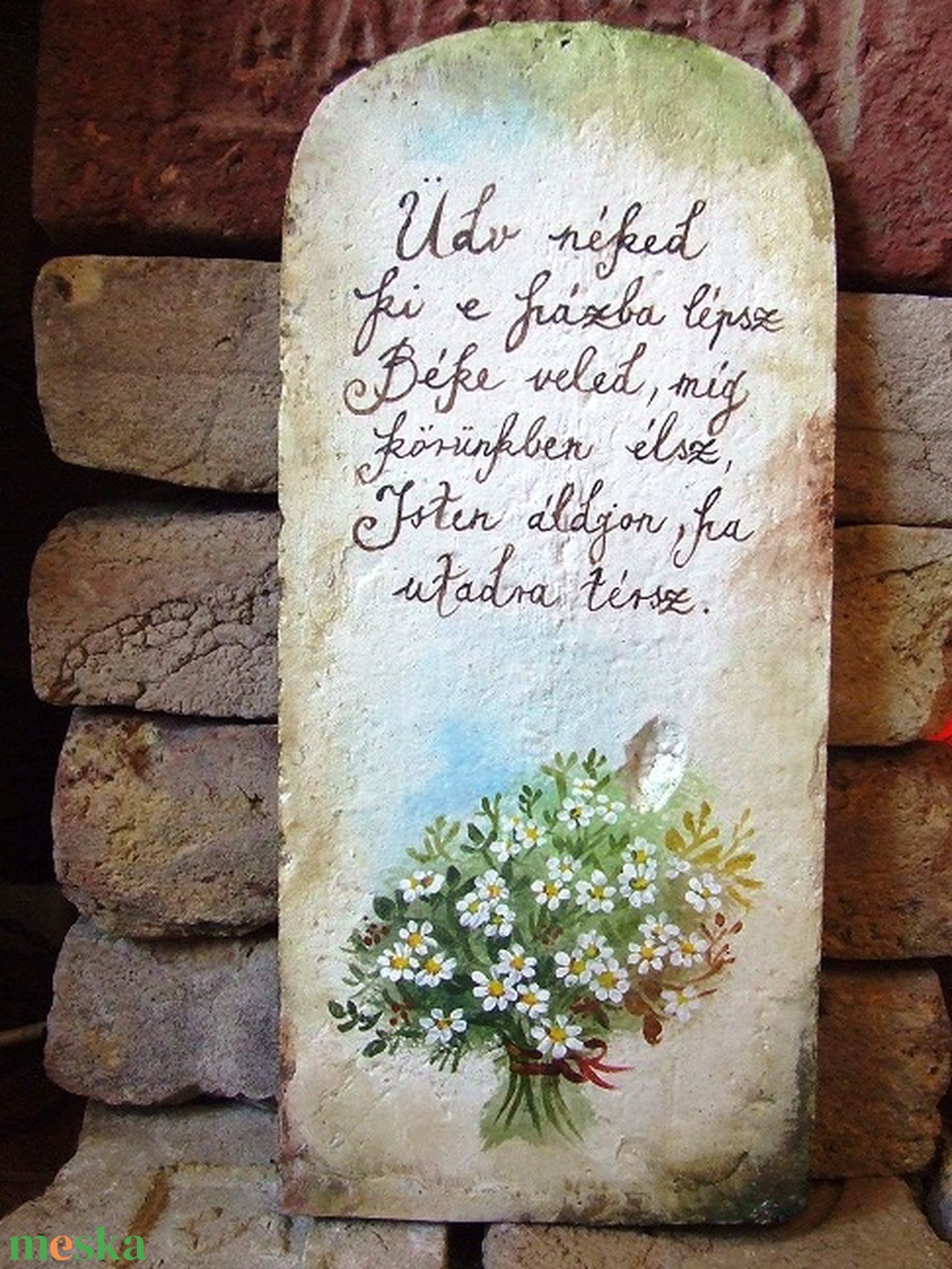 Festett Áldás (százszorszép) - otthon & életmód - vallás - házi áldás - Meska.hu Festett Áldás (százszorszép) - otthon & életmód - vallás - házi áldás - Meska.hu
