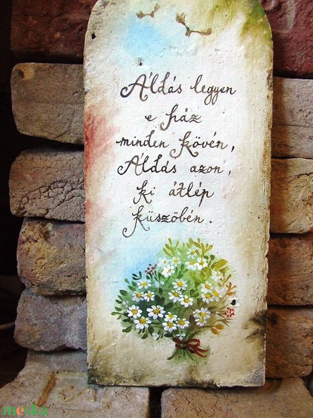 Festett Áldás (százszorszép) - otthon & életmód - vallás - házi áldás - Meska.hu Festett Áldás (százszorszép) - otthon & életmód - vallás - házi áldás - Meska.hu