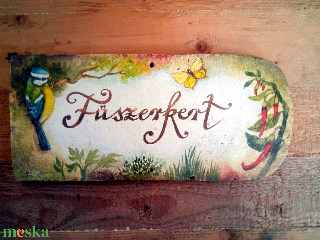 Festett Feliratok egyedi díszítéssel (nagy) - otthon & életmód - ház & kert - kerti dísz - Meska.hu