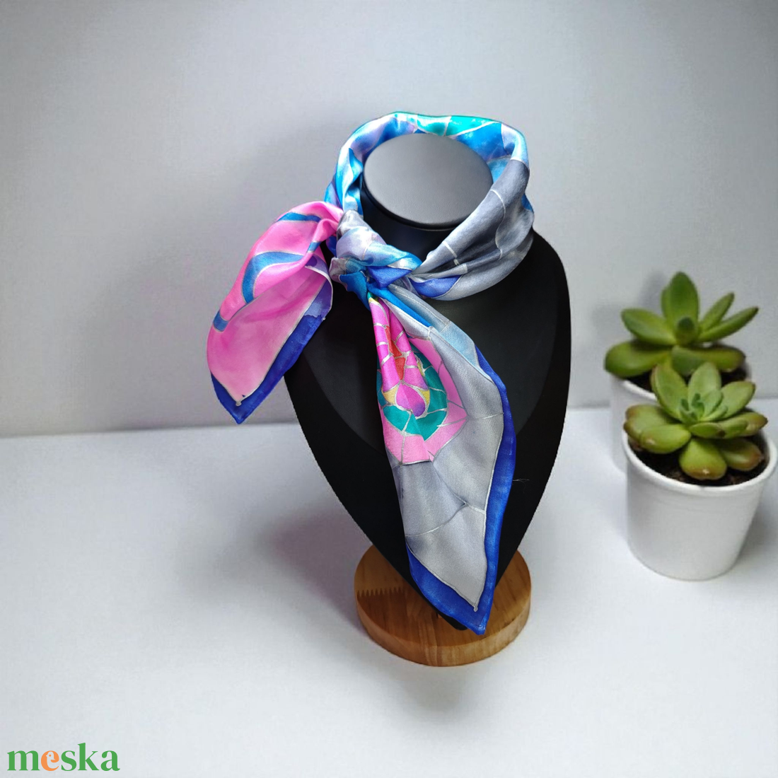 Barcelona selyemkendő - tél - ruha & divat - sál, sapka, kendő - kendő - Meska.hu