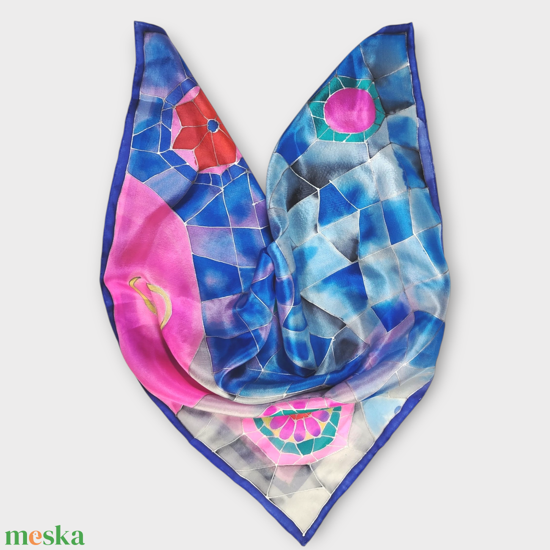 Barcelona selyemkendő - tél - ruha & divat - sál, sapka, kendő - kendő - Meska.hu