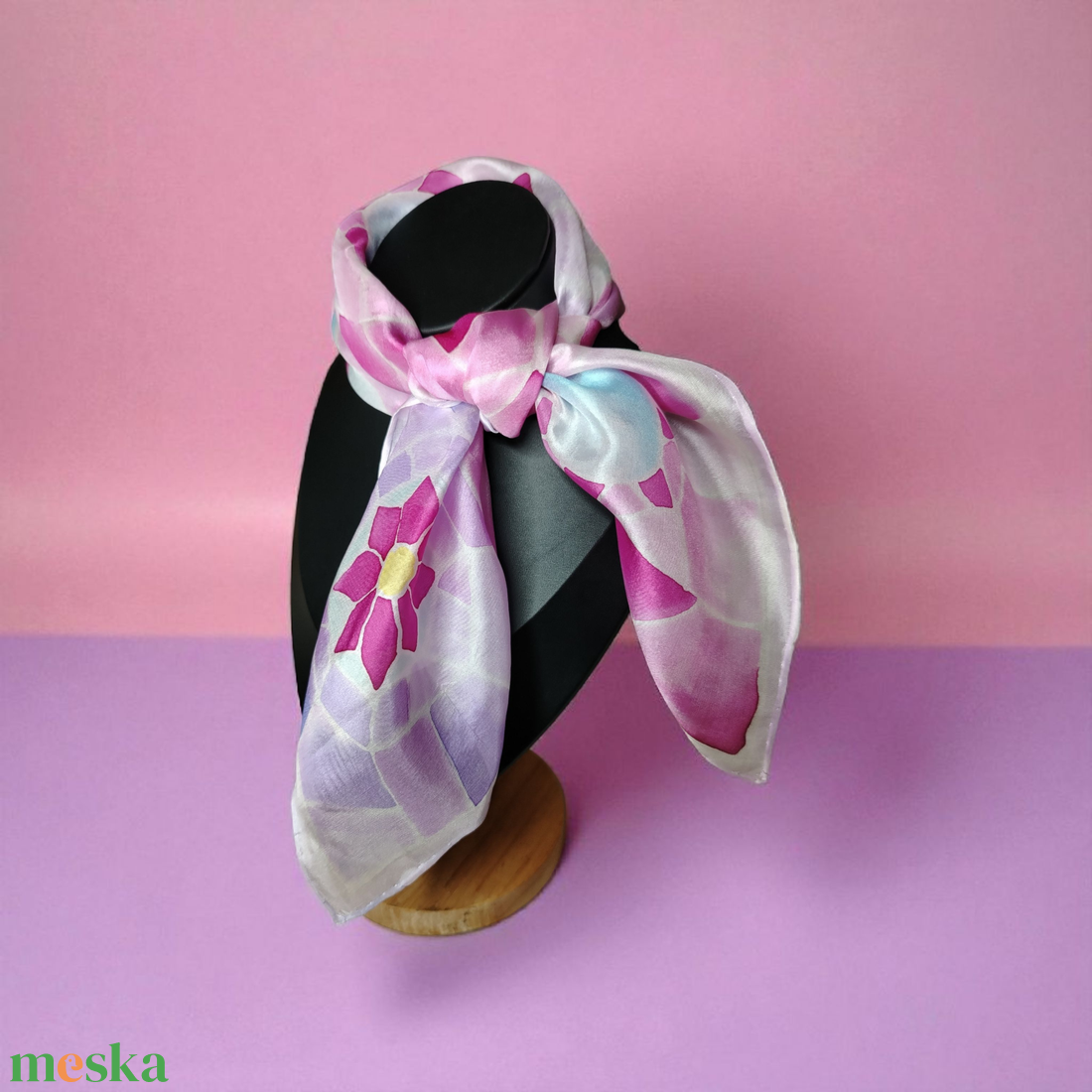 Barcelona selyemkendő - Nyár  - ruha & divat - sál, sapka, kendő - kendő - Meska.hu