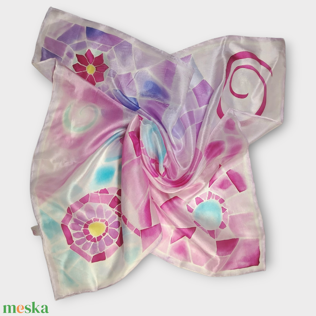 Barcelona selyemkendő - Nyár  - ruha & divat - sál, sapka, kendő - kendő - Meska.hu