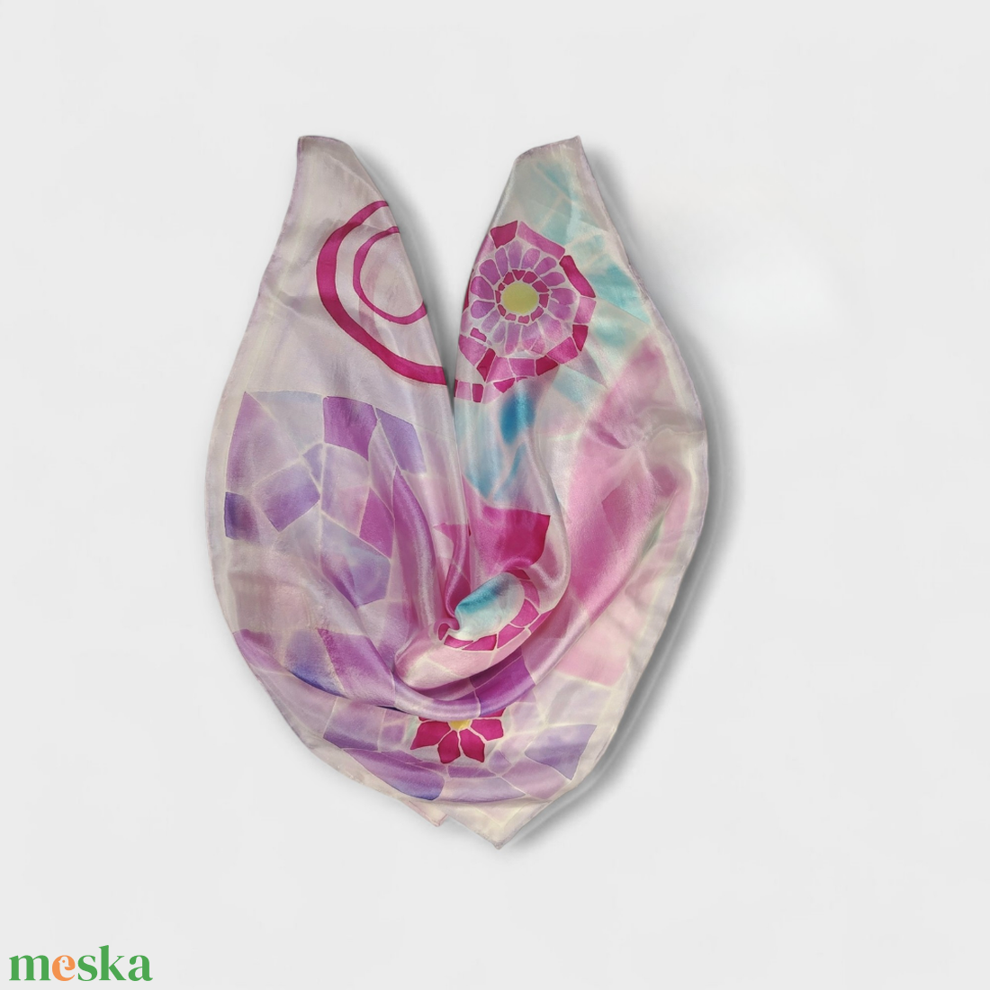 Barcelona selyemkendő - Nyár  - ruha & divat - sál, sapka, kendő - kendő - Meska.hu