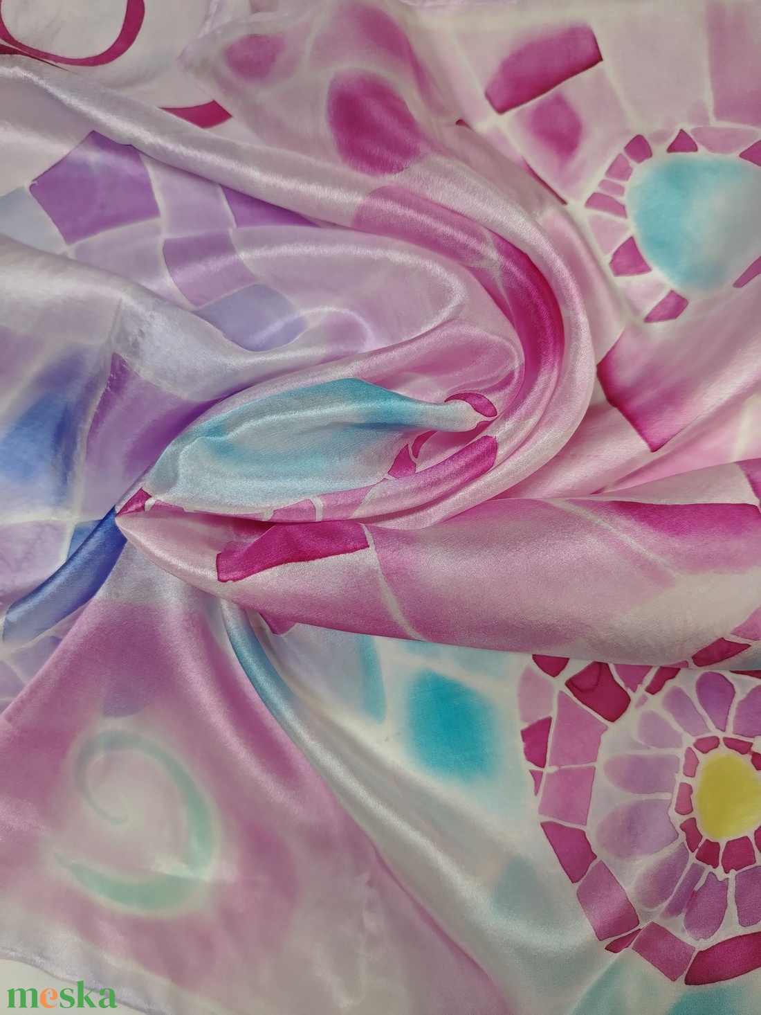 Barcelona selyemkendő - Nyár  - ruha & divat - sál, sapka, kendő - kendő - Meska.hu