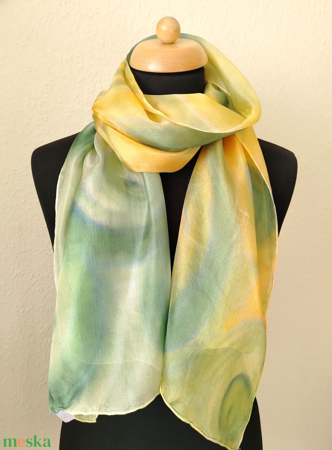 Őszi áramlás selyemsál  - ruha & divat - sál, sapka, kendő - sál - Meska.hu