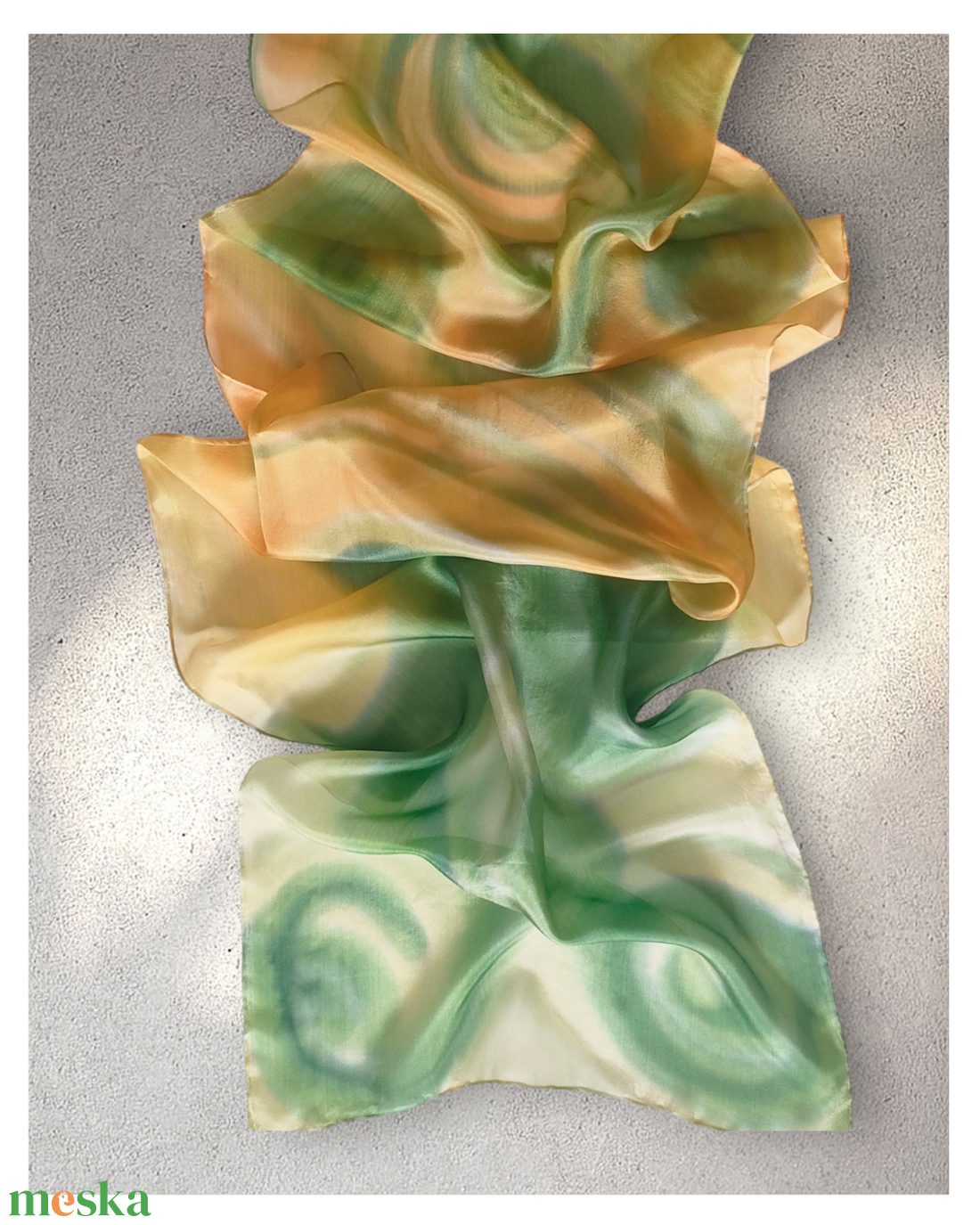 Őszi áramlás selyemsál  - ruha & divat - sál, sapka, kendő - sál - Meska.hu
