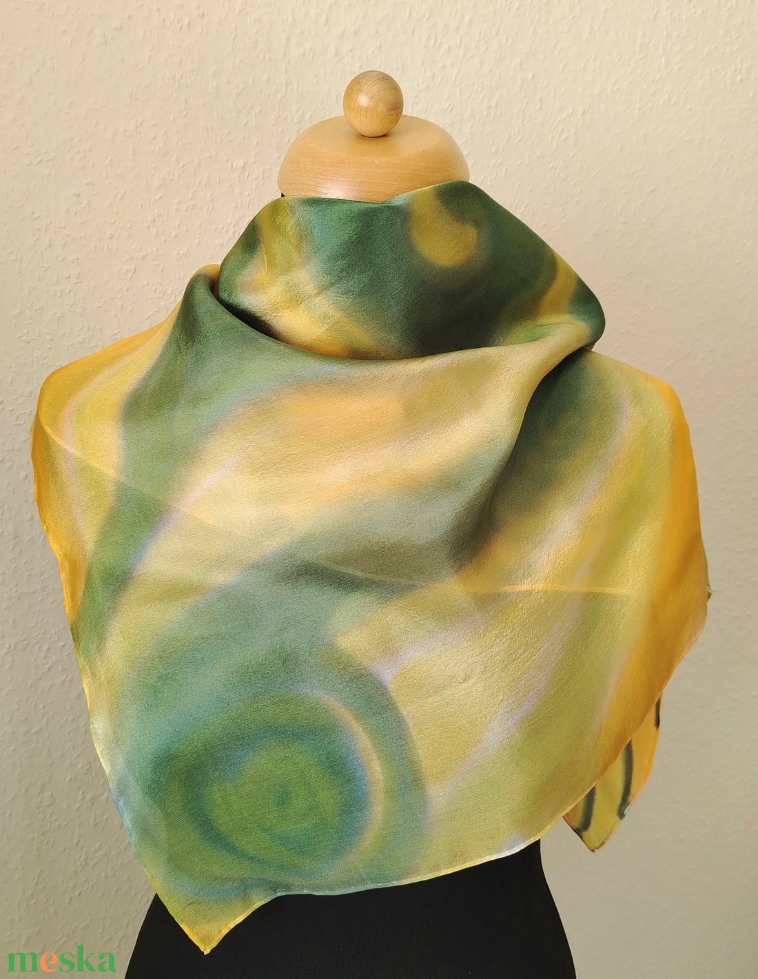 Őszi áramlás selyemkendő  - ruha & divat - sál, sapka, kendő - kendő - Meska.hu