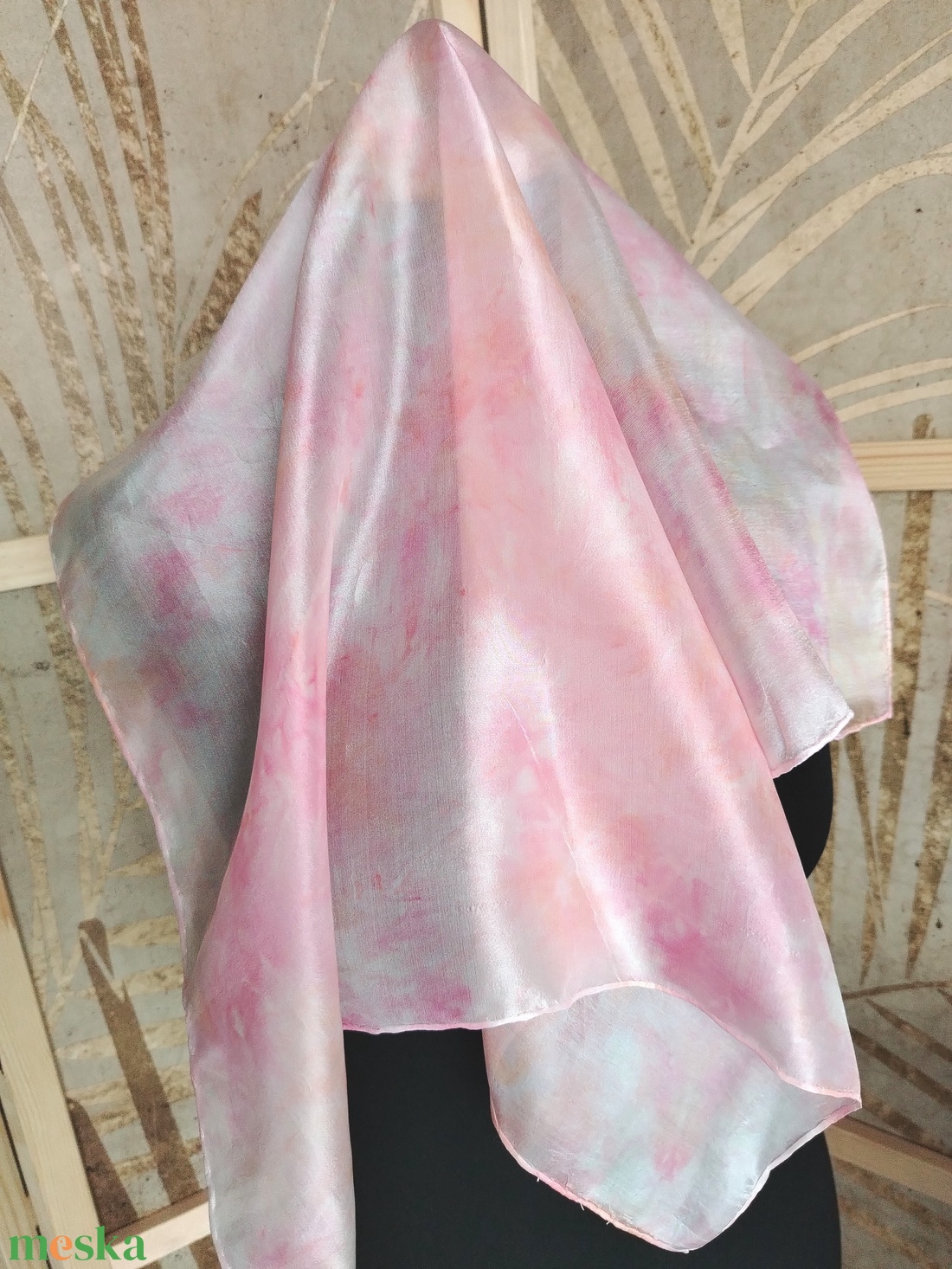 Virágmező selyemkendő  - ruha & divat - sál, sapka, kendő - kendő - Meska.hu