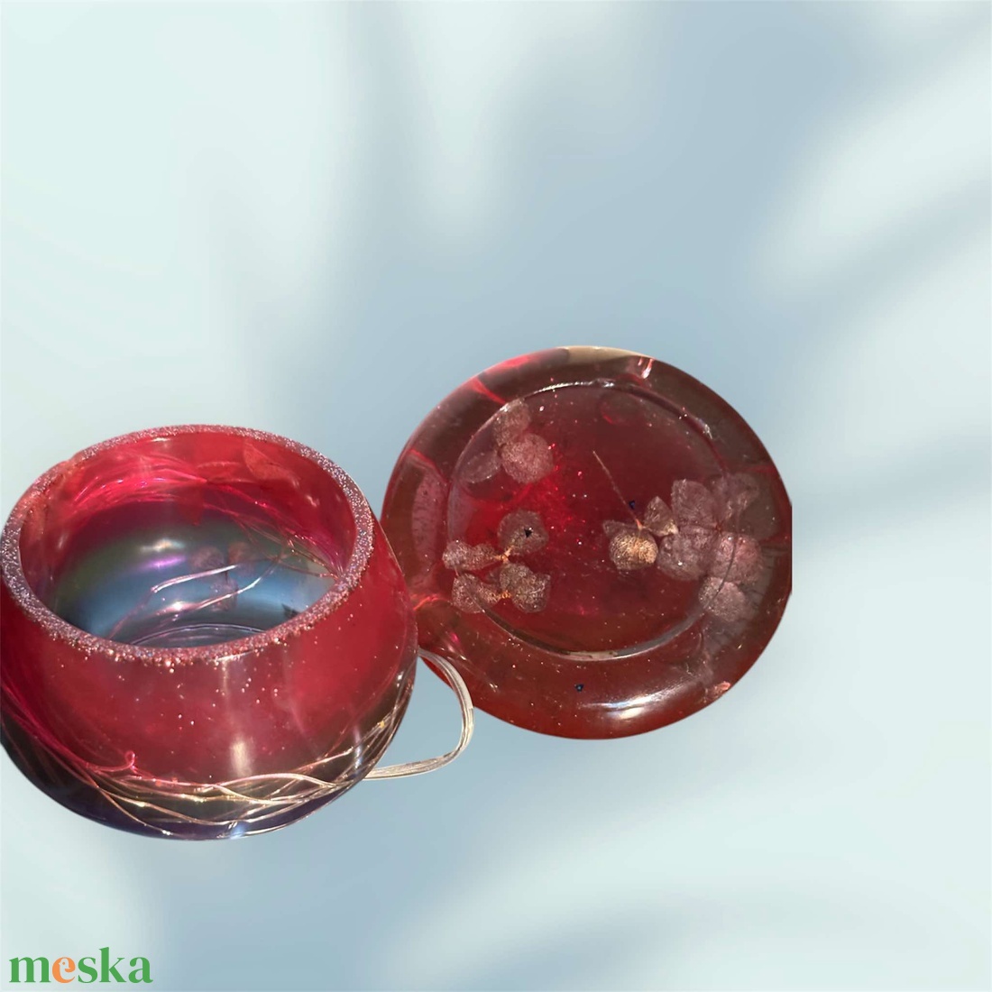 Fényfüzéres gombaékszertartó - ékszer - ékszertartó - ékszerdoboz - Meska.hu