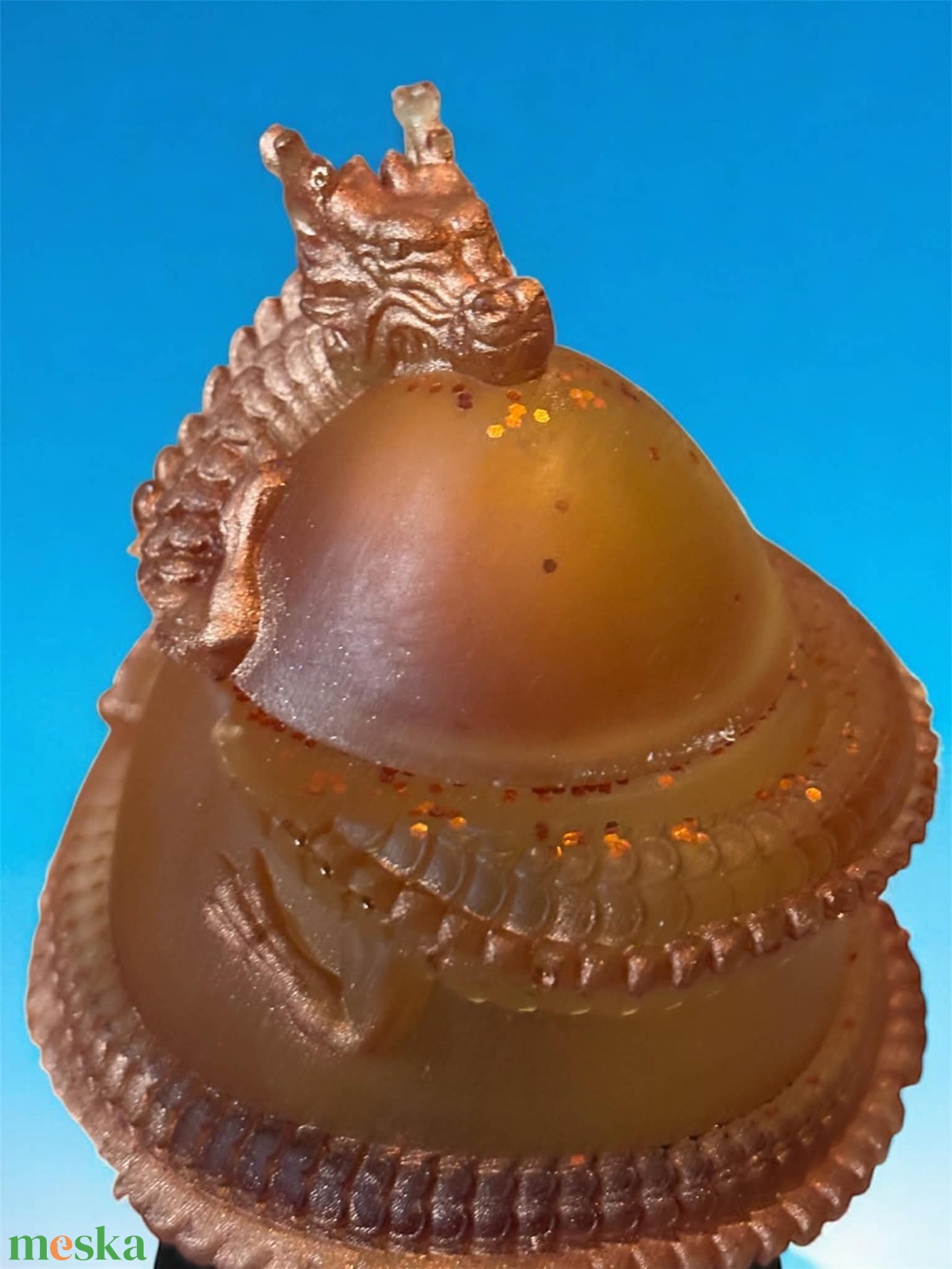 Tojásra tekeredő sárkány ékszertartó - ékszer - ékszertartó - ékszerdoboz - Meska.hu