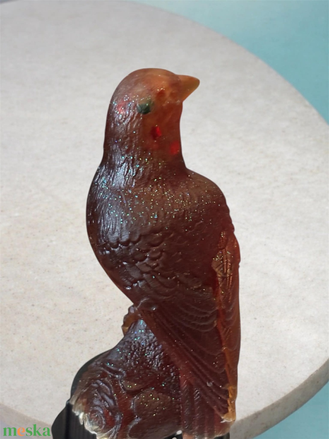 Varjú a farönkön dísztárgy - otthon & életmód - dekoráció - dísztárgy - Meska.hu