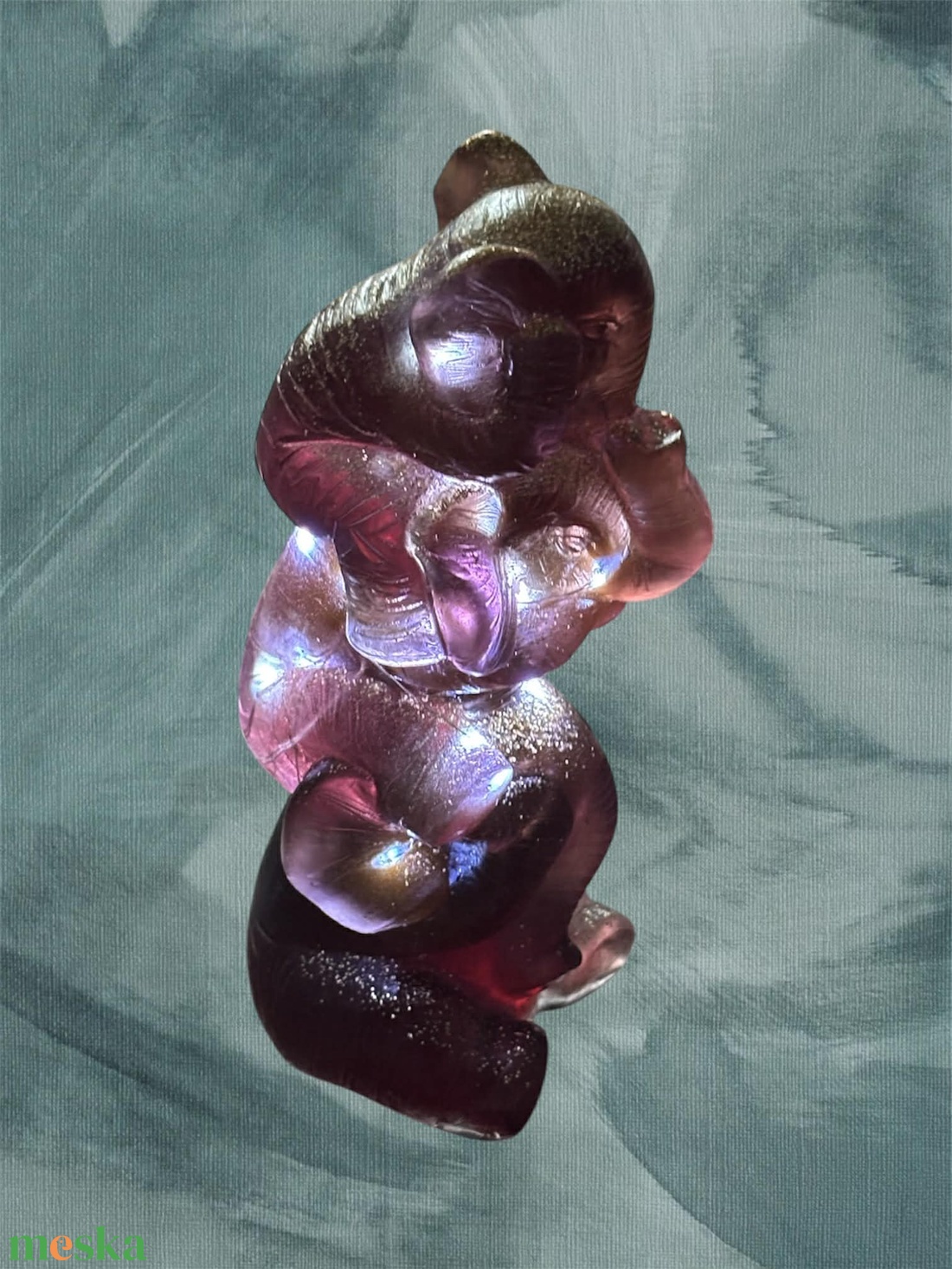 Nem hall, nem lát és nem beszél fényfüzéres elefánt szobor - otthon & életmód - dekoráció - dísztárgy - Meska.hu