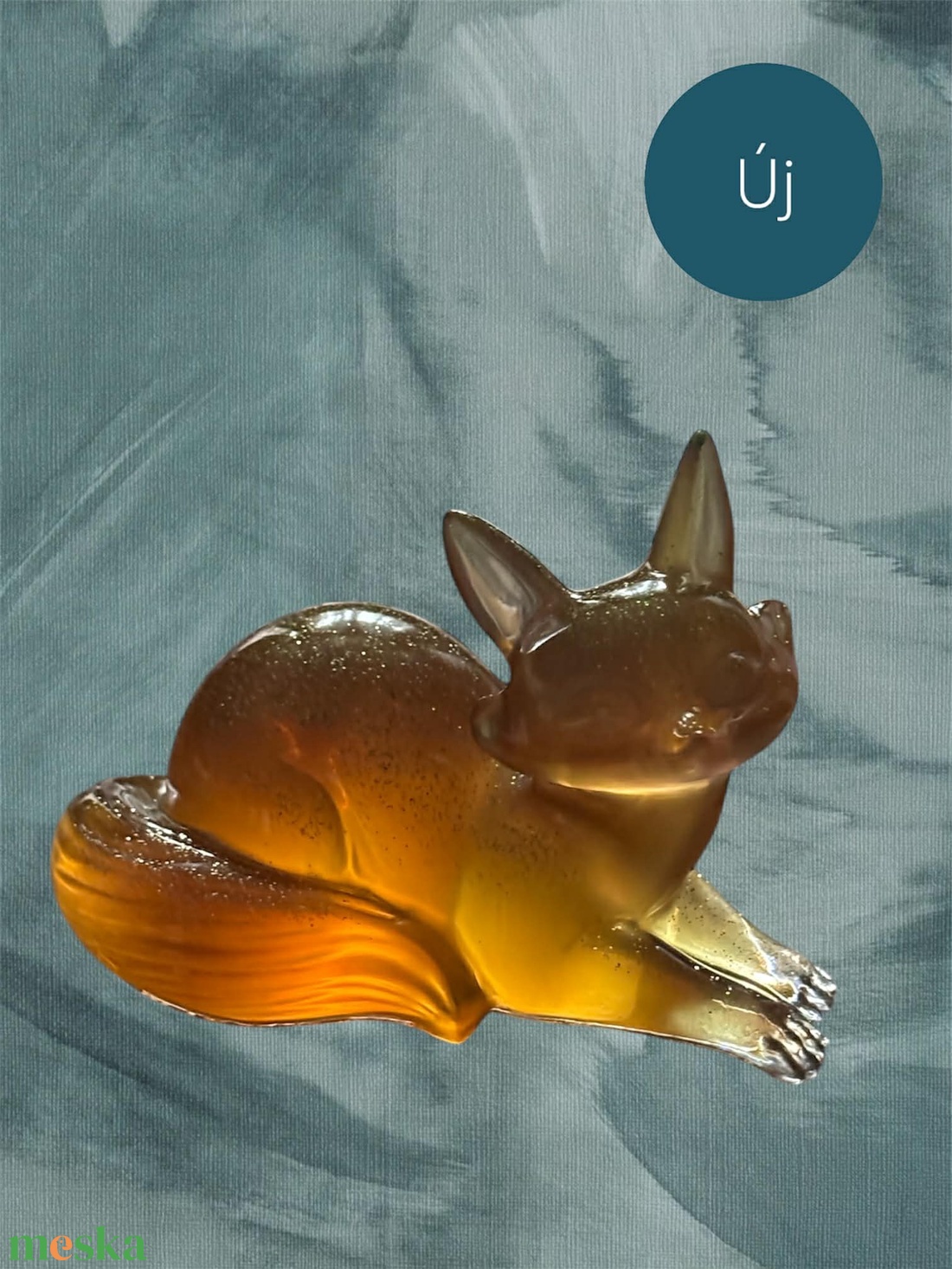 Fekvő róka dísztárgy - otthon & életmód - dekoráció - dísztárgy - Meska.hu