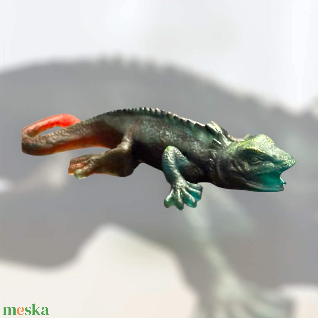 Különleges gyík szobor - otthon & életmód - dekoráció - dísztárgy - Meska.hu