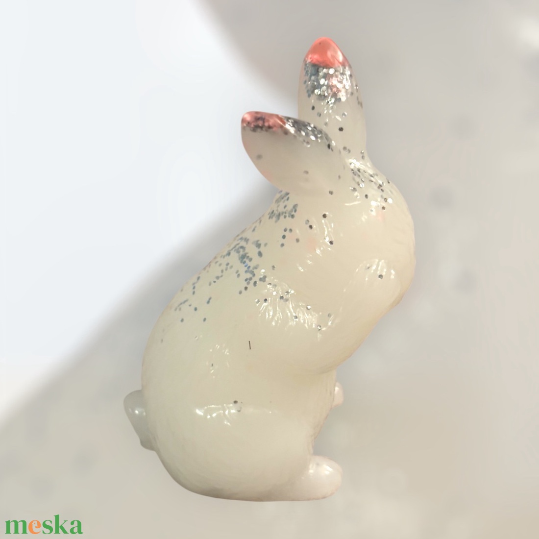 Fehér nyuszidísztárgy - otthon & életmód - dekoráció - dísztárgy - Meska.hu