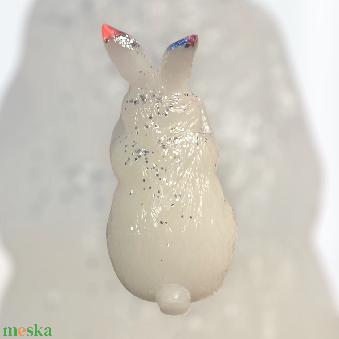Fehér nyuszidísztárgy - otthon & életmód - dekoráció - dísztárgy - Meska.hu