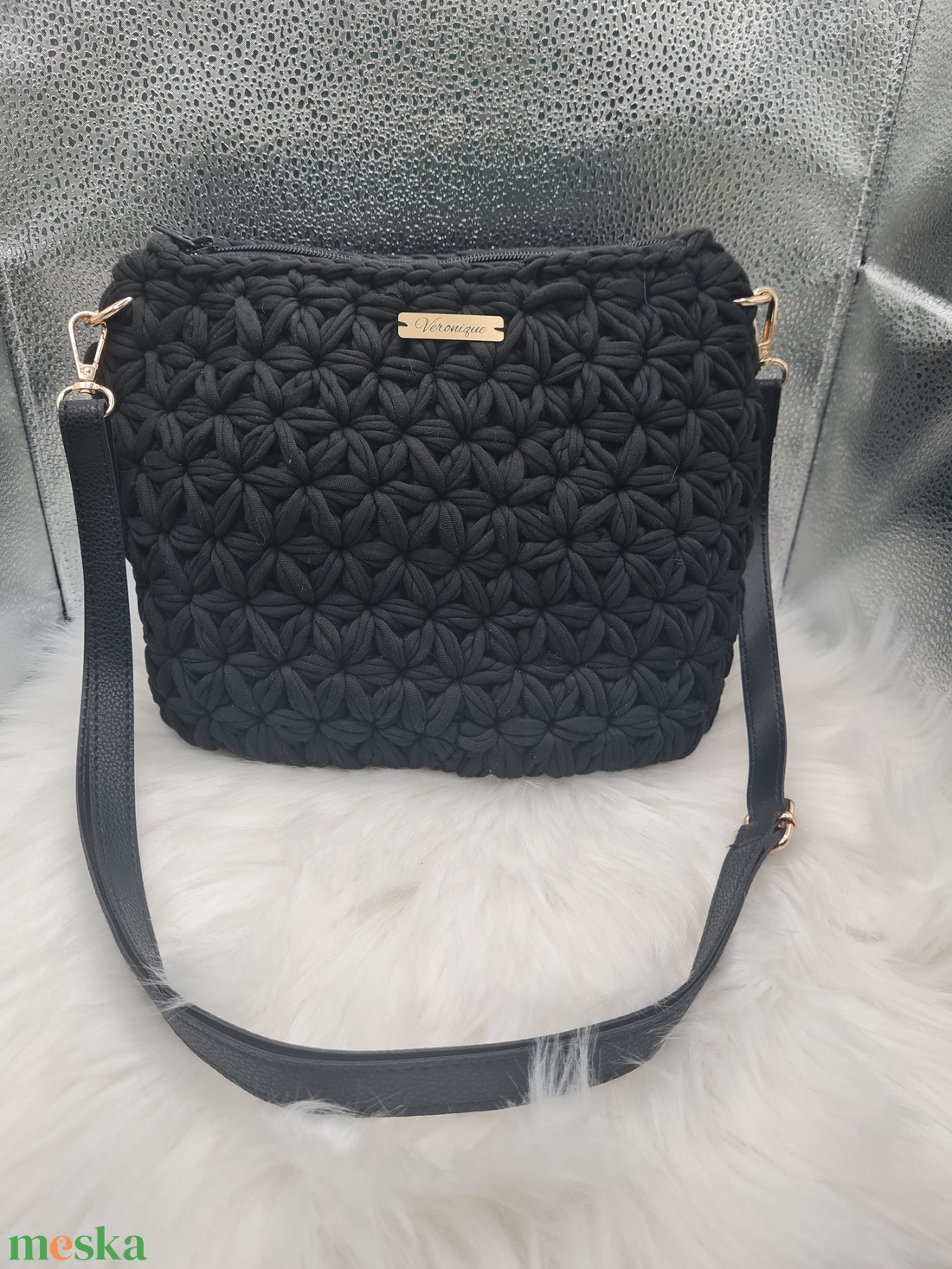 Jázmin horgolt táska  - táska & tok - kézitáska & válltáska - alkalmi táska - Meska.hu