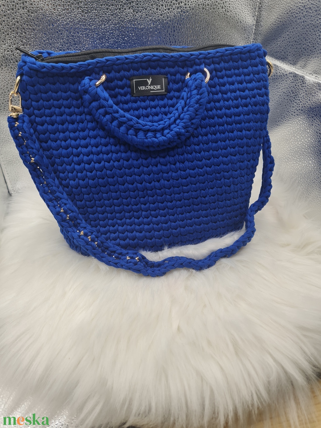 Viole horgolt táska  - táska & tok - kézitáska & válltáska - válltáska - Meska.hu