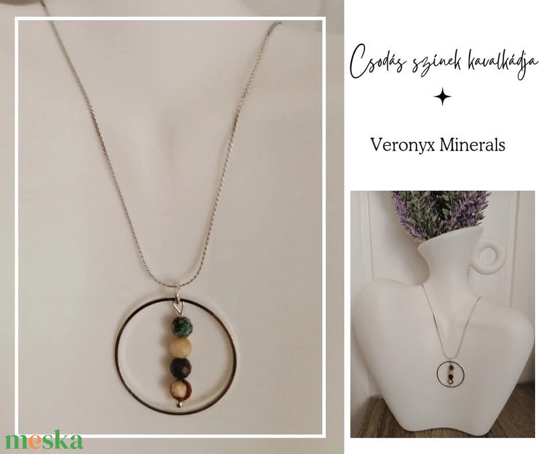 Színkavalkád nyaklánc - ékszer - nyaklánc - medál - Meska.hu