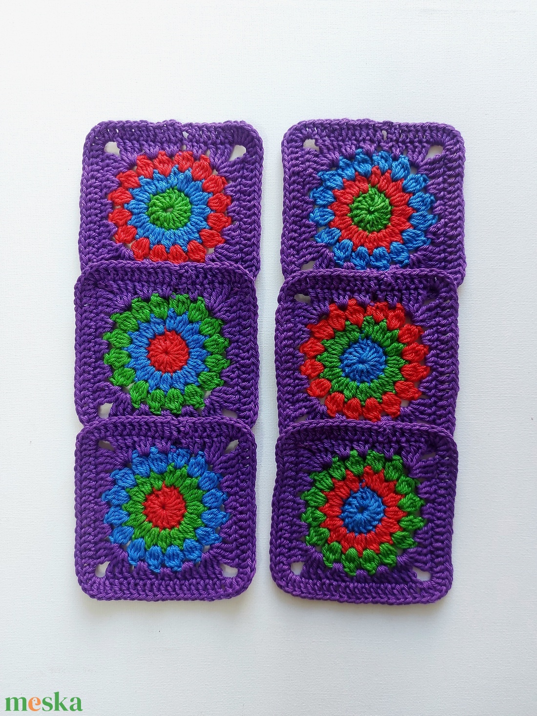 Nagyinégyzetek lila kerettel kézműves projektekhez - kellékek & szerszámok - dekorációs kellékek - egyéb kellékek - Meska.hu