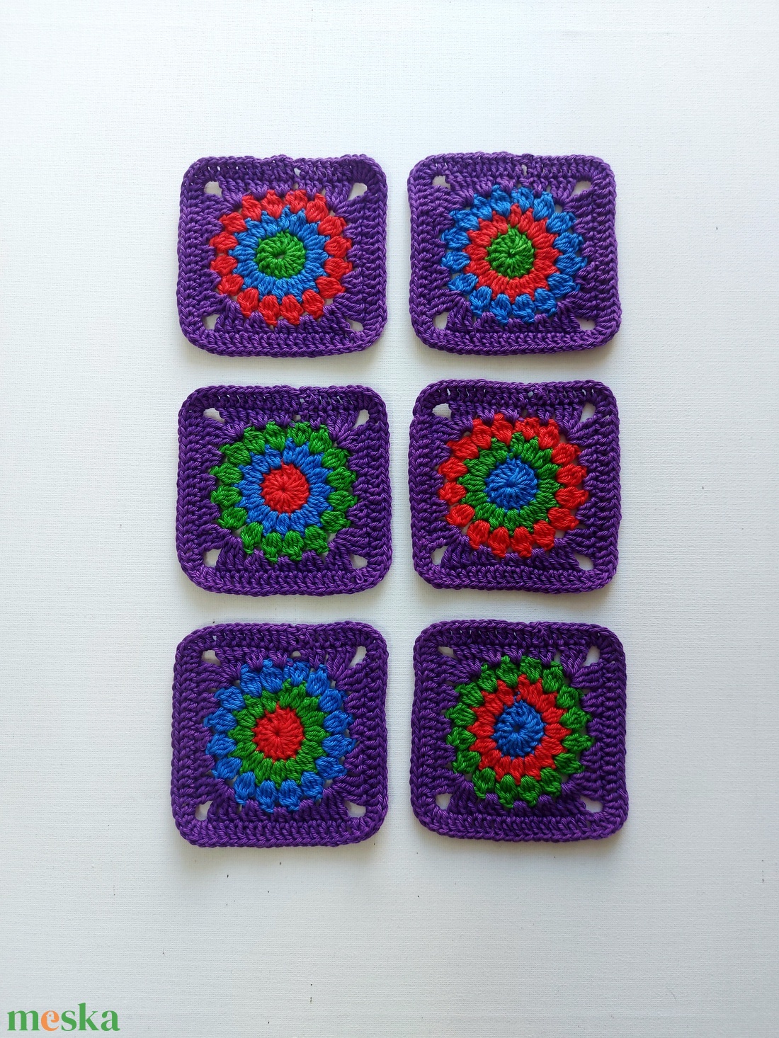 Nagyinégyzetek lila kerettel kézműves projektekhez - kellékek & szerszámok - dekorációs kellékek - egyéb kellékek - Meska.hu