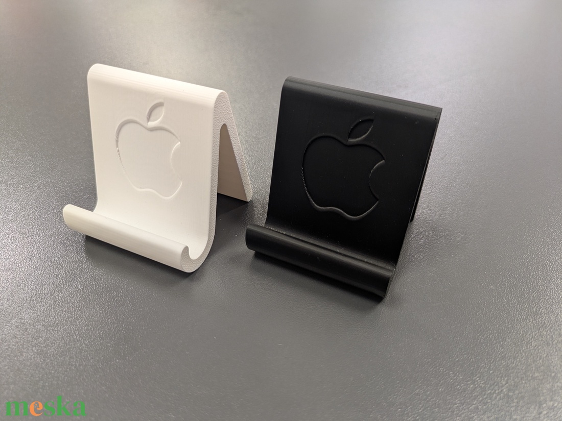 iPhone tartó, Apple logóval - otthon & életmód - tárolás & rendszerezés - asztali telefontartó - Meska.hu