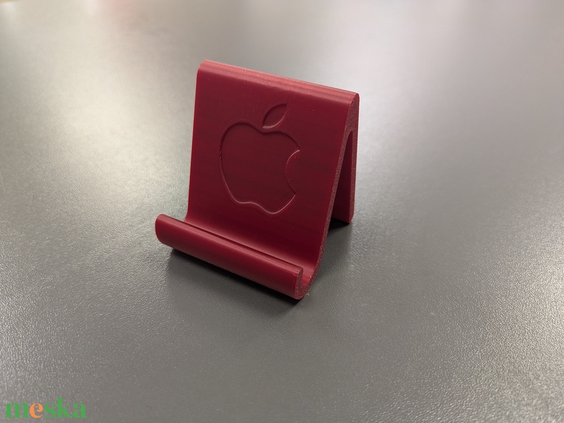 iPhone tartó, Apple logóval - otthon & életmód - tárolás & rendszerezés - asztali telefontartó - Meska.hu