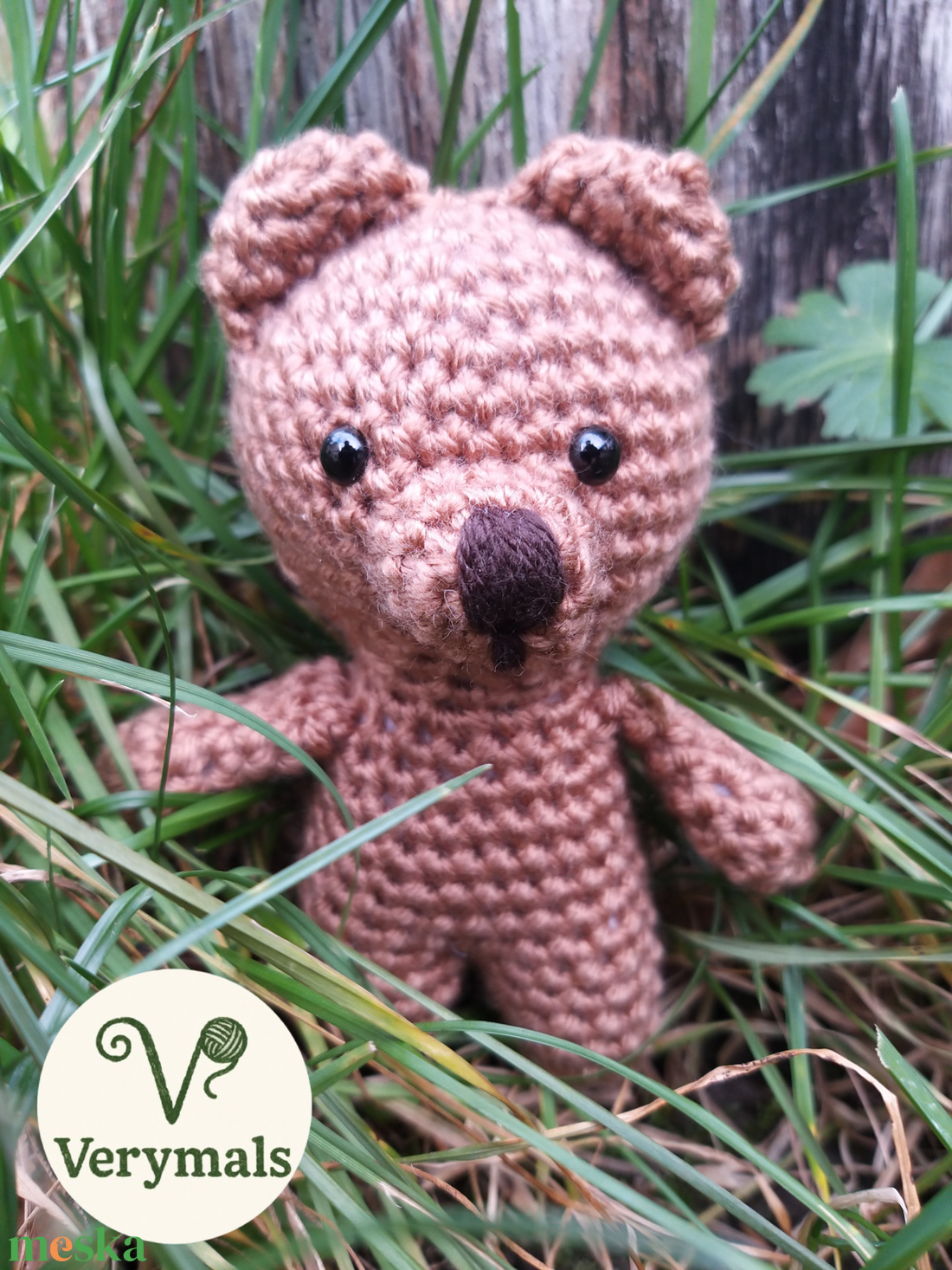 Berci horgolt maci - játék & sport - plüssállat & játékfigura - maci - Meska.hu