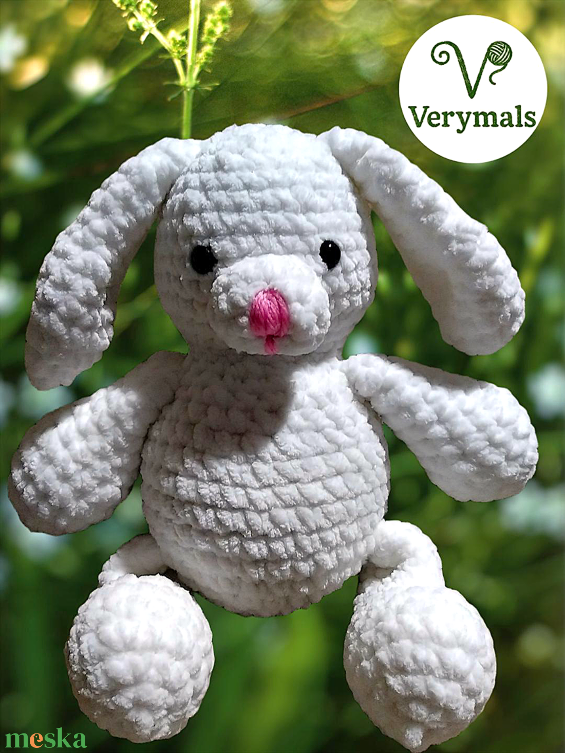 Horgolt plüssnyuszi - játék & sport - plüssállat & játékfigura - nyuszi - Meska.hu