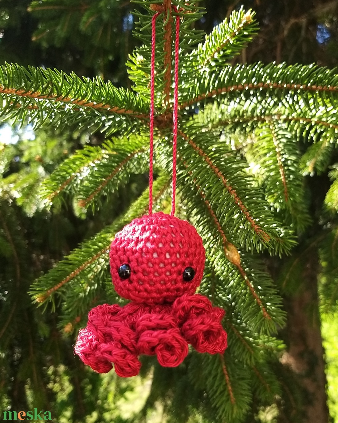 Horgolt polip - játék & sport - plüssállat & játékfigura - polip, medúza - Meska.hu