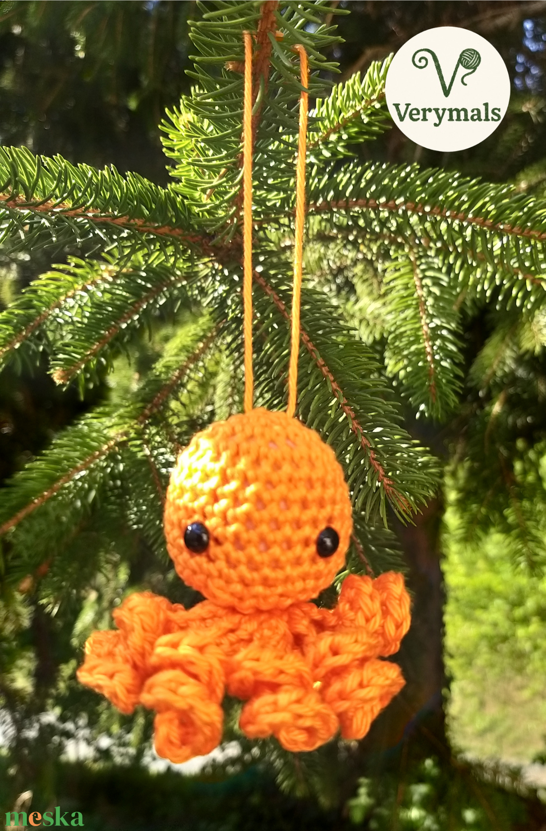 Horgolt polip - játék & sport - plüssállat & játékfigura - polip, medúza - Meska.hu