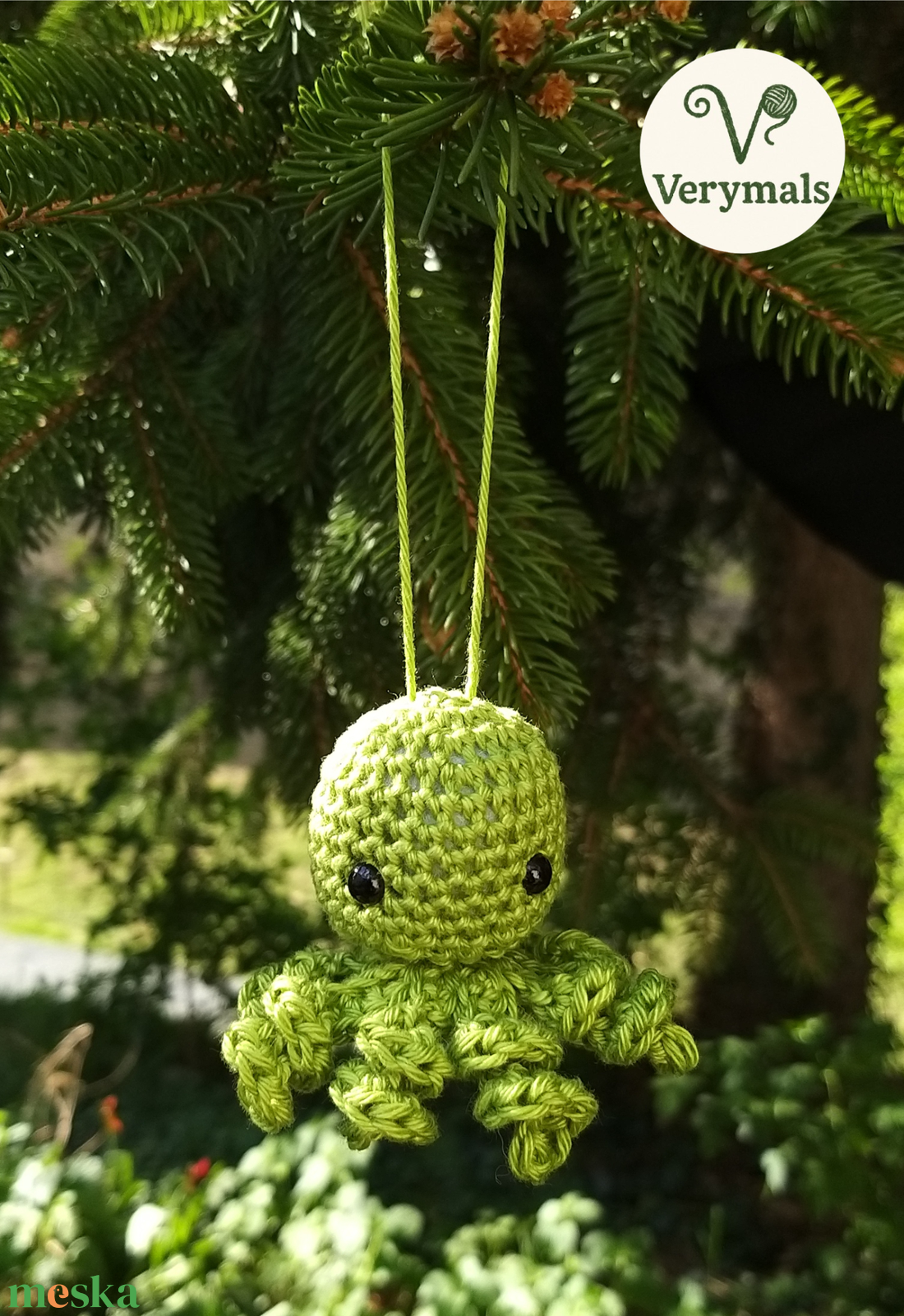 Horgolt polip - játék & sport - plüssállat & játékfigura - polip, medúza - Meska.hu