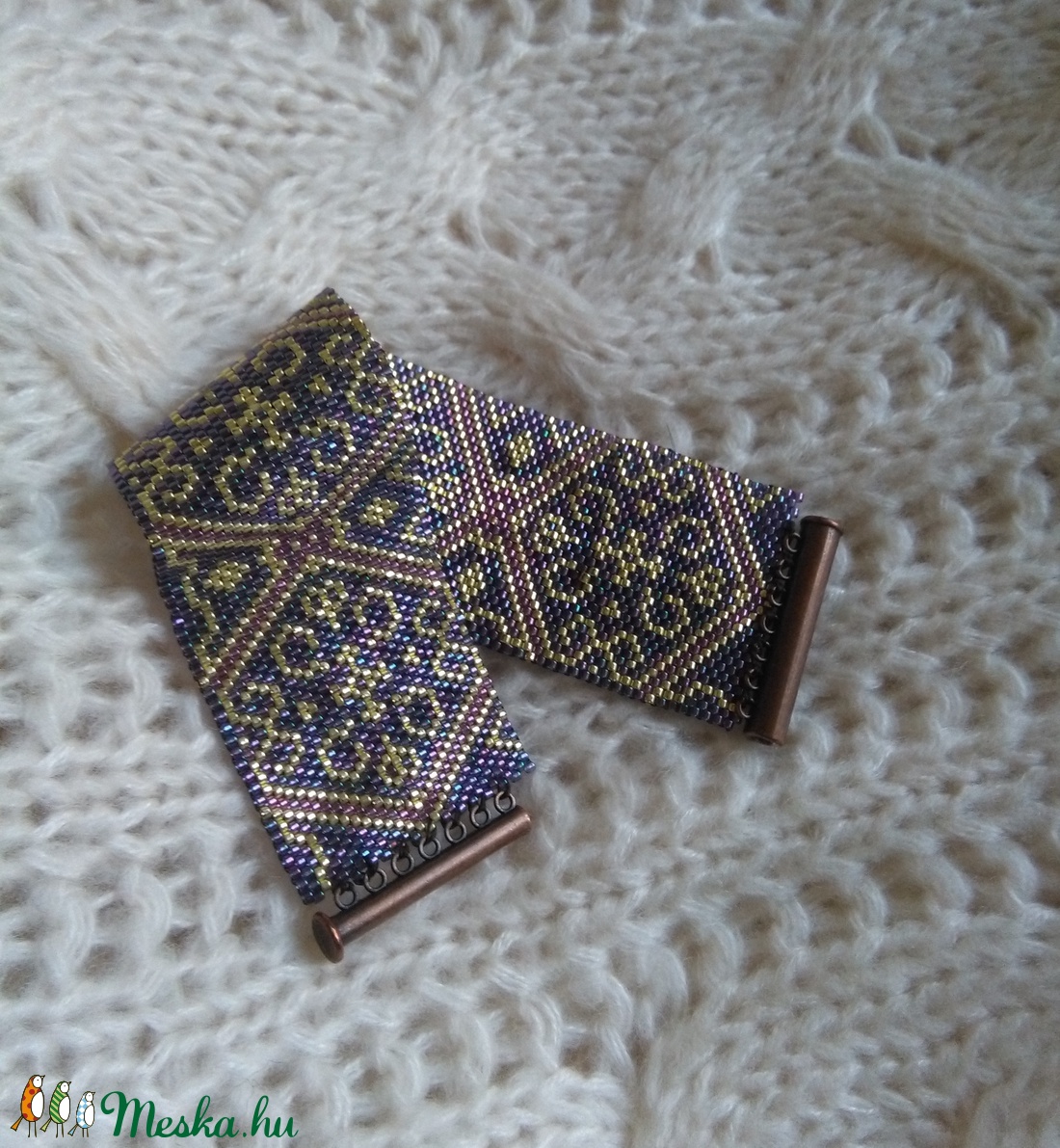 Peyote karkötő - ékszer - karkötő - gyöngyös karkötő - Meska.hu