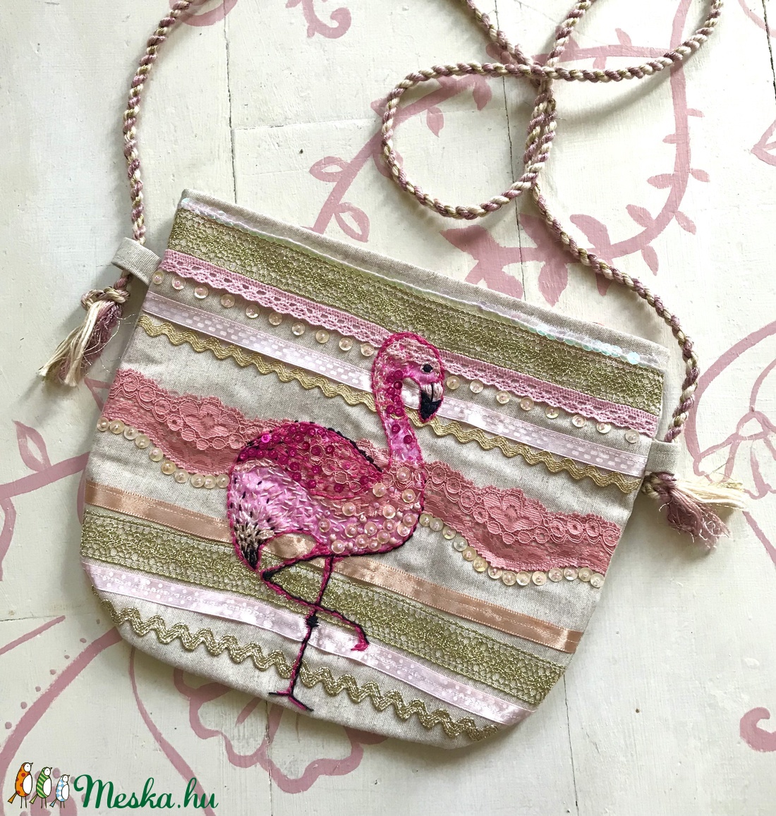 Flamingós táska - táska & tok - Meska.hu