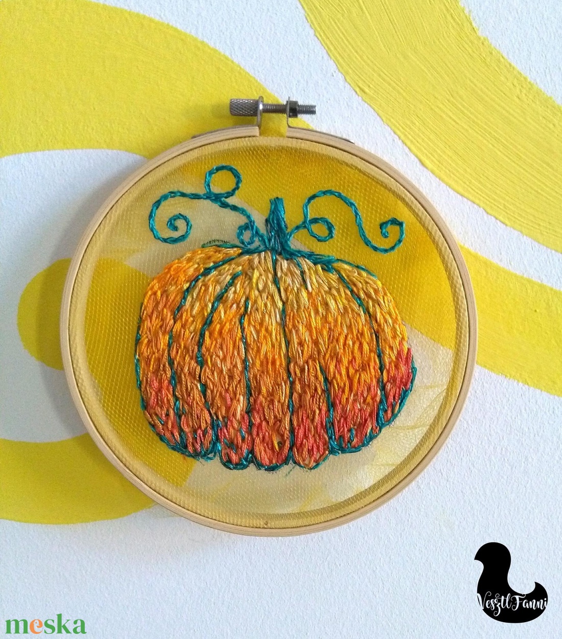 Tök hímzett kép - otthon & életmód - dekoráció - halloween - halloweeni dekoráció - Meska.hu Tök hímzett kép - otthon & életmód - dekoráció - halloween - halloweeni dekoráció - Meska.hu